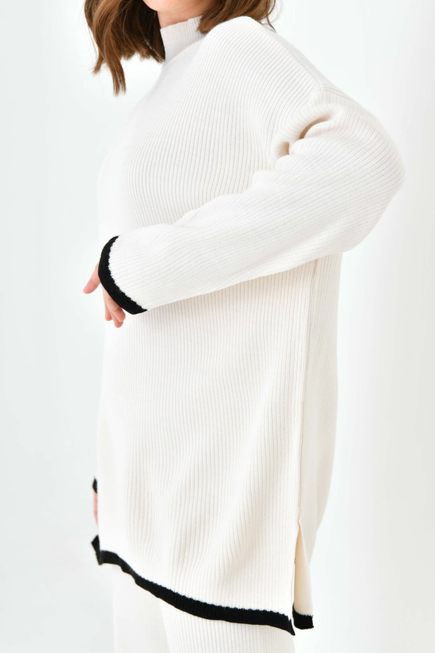 Rippstrick 2-Teiler Hose + Pullover