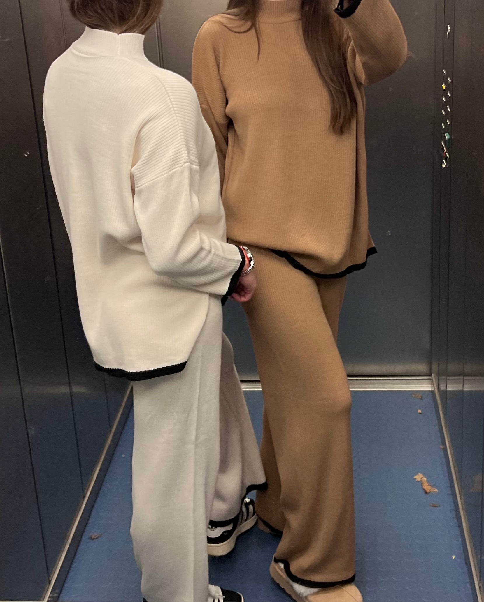 Rippstrick 2-Teiler Hose + Pullover